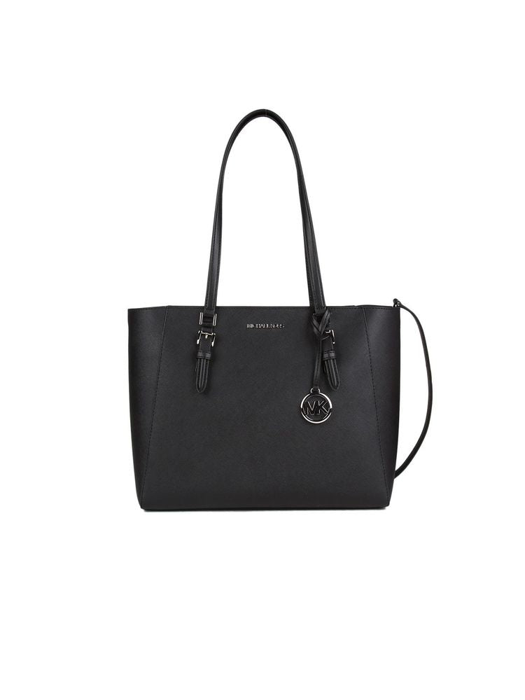 Michael Kors Charlotte Large 3-In-1 Tote Bag — Black Polyester