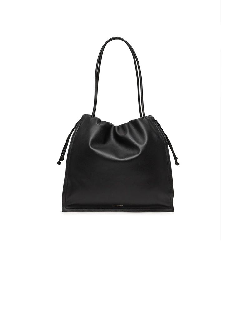 Coccinelle Dulse Shoulder Bag — Black Cowhide