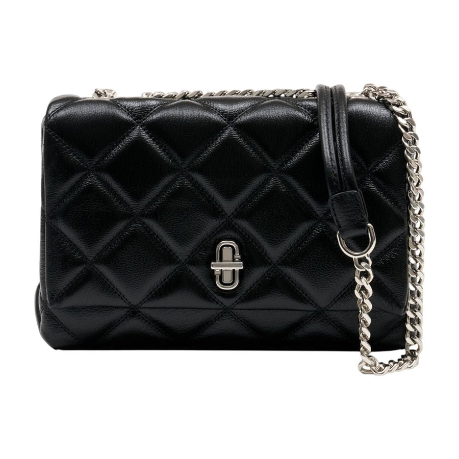 Marc Jacobs Quilted Cowhide Shoulder Bag — Black