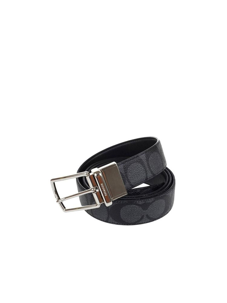 Coach Belt — Black Leather