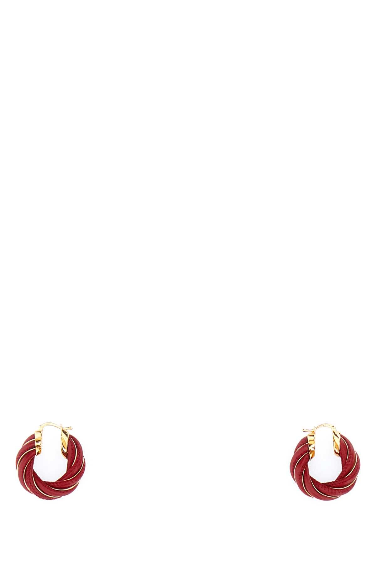 Bottega Veneta Applecandy Earrings — Red