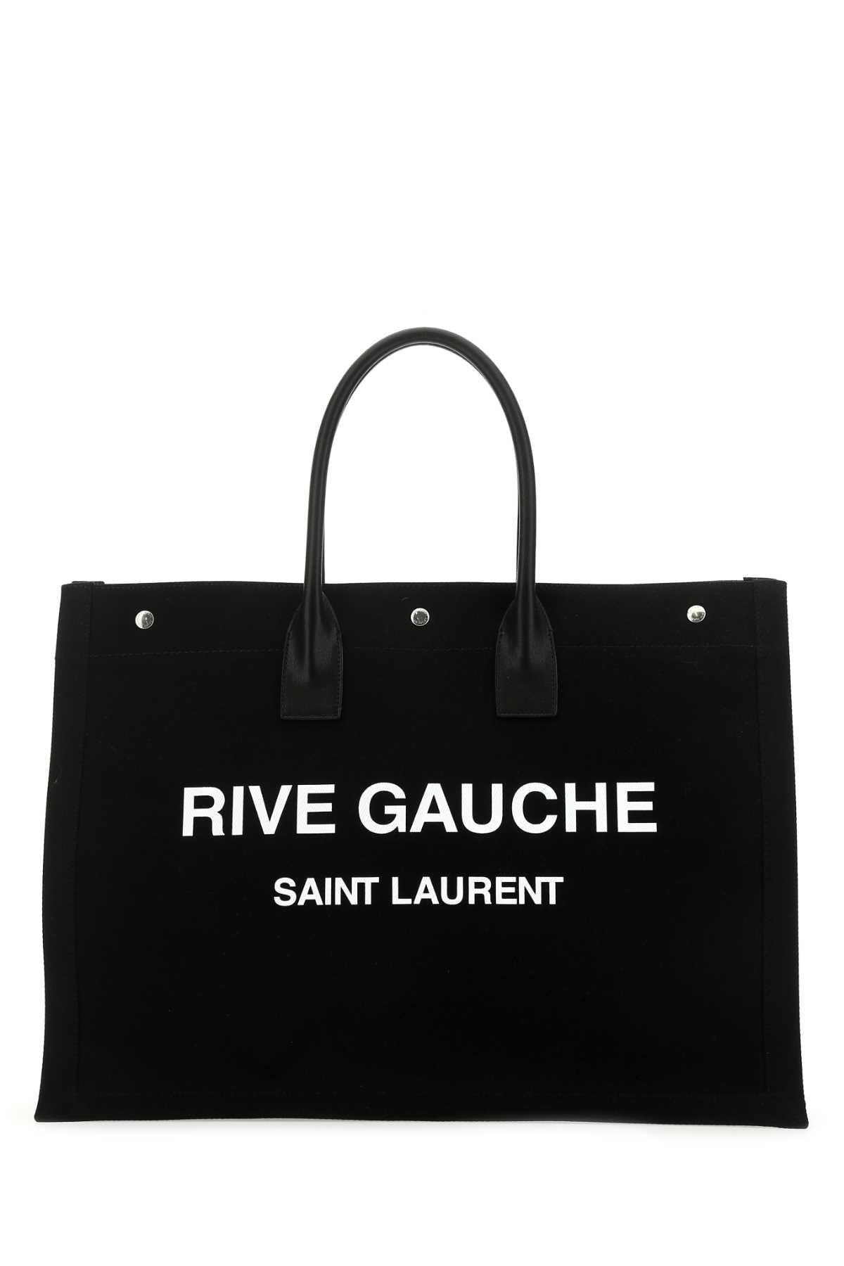 Saint Laurent Rive Gauche Tote Bag — Black