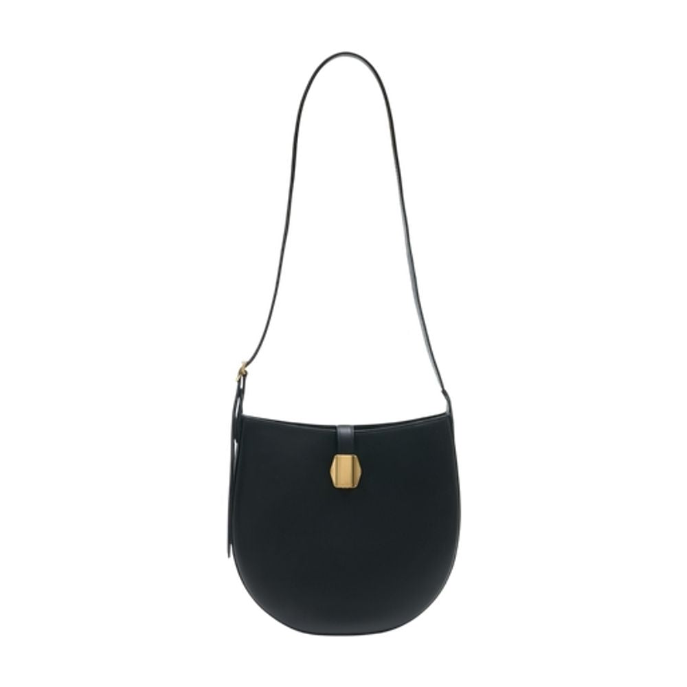 Officine Générale Cowhide Leather Crossbody Bag — Black