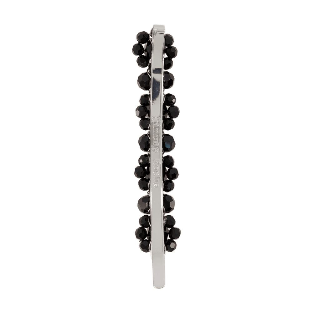 Simone Rocha Black Bead-Clustered Hair Clip — Synthetic Pins Claws & Clips