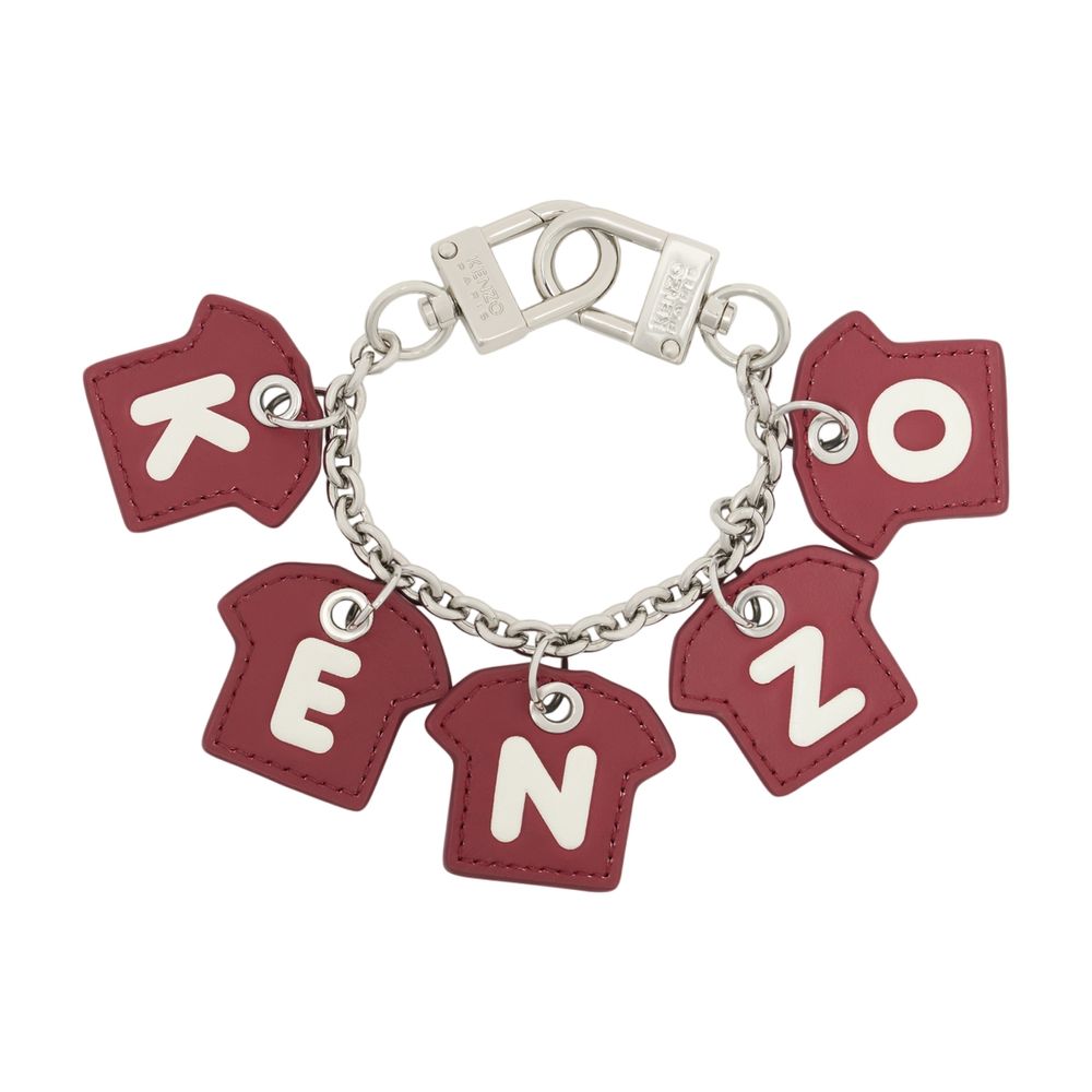 Kenzo Leather Charm Bracelet — Red Calfskin Bracelets