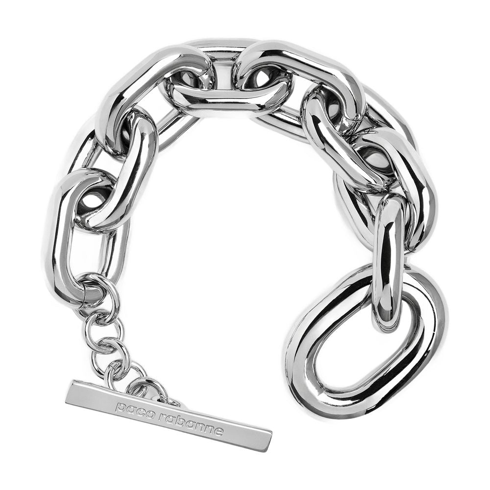 Rabanne Xl Link Chain Bracelet — Silver Metal Bracelets