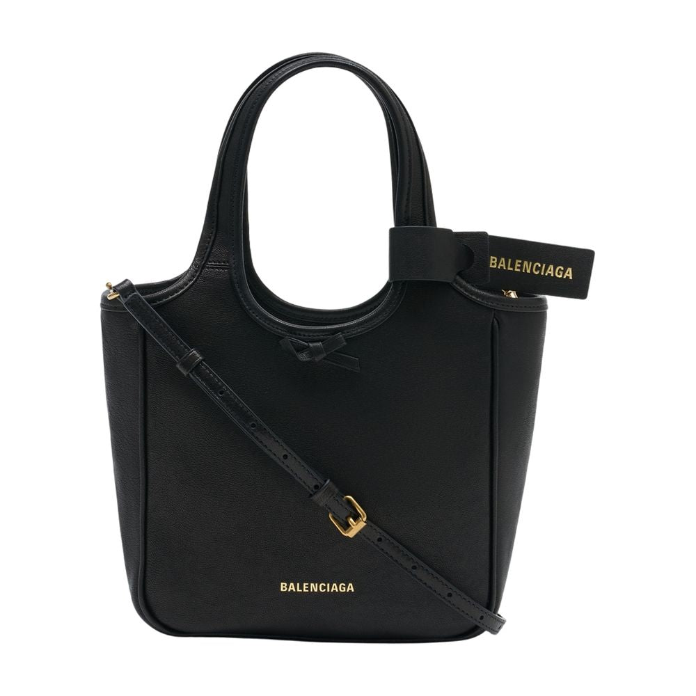 Balenciaga Lau N South Crossbody Bag — Black Lambskin