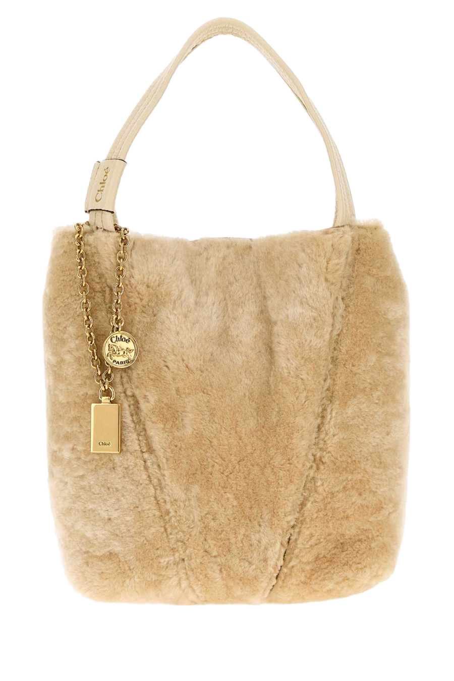 Chloé Shoulder Bag — Beige