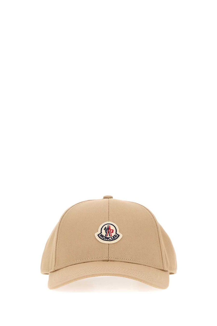 Moncler Baseball Cotton Cap — Beige Caps