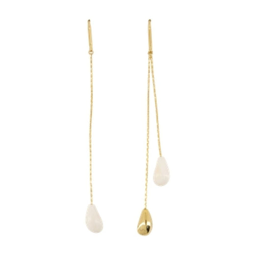 Isabel Marant Asymmetric Teardrop Earrings — Gold Metal