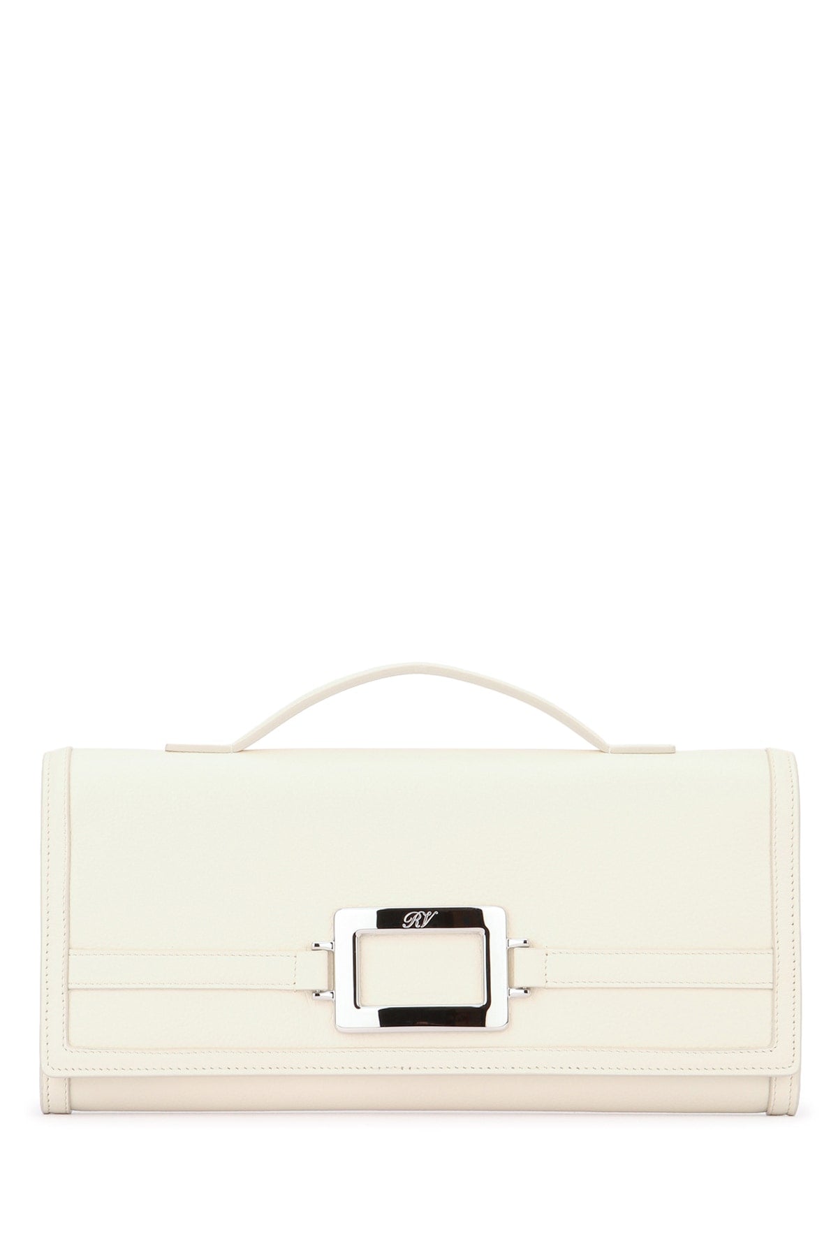 Roger Vivier Leather Wallet — White Bag