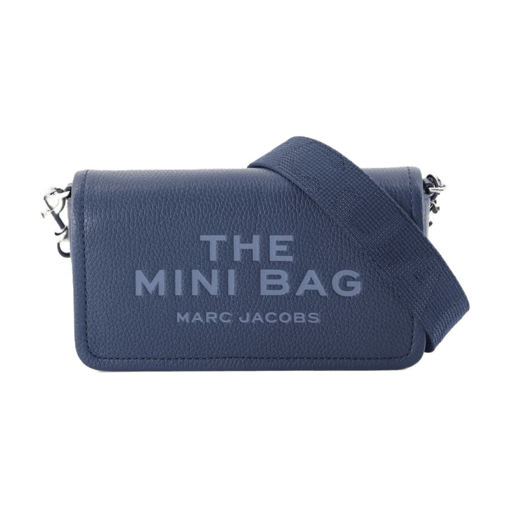 Marc Jacobs Embroidered Logo Mini Bag — Blue Cowhide