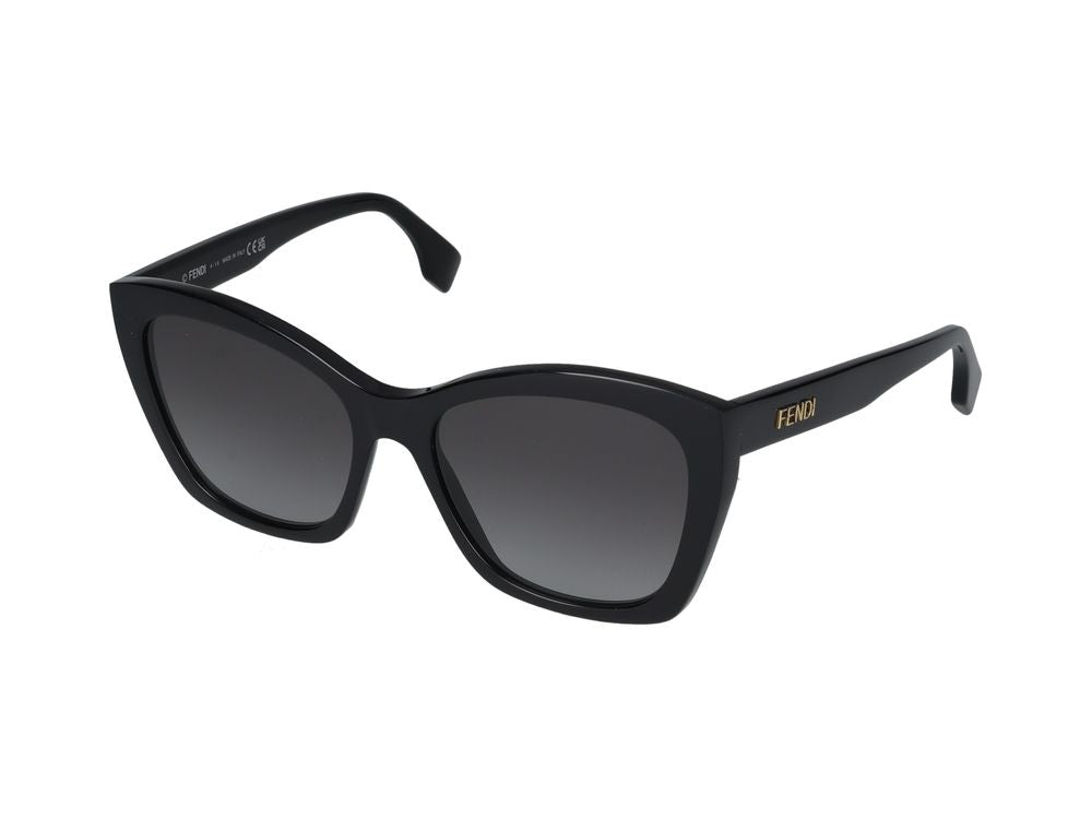 Maison Fendi Fe40151i Gradient Lens Sunglasses — Black Standard