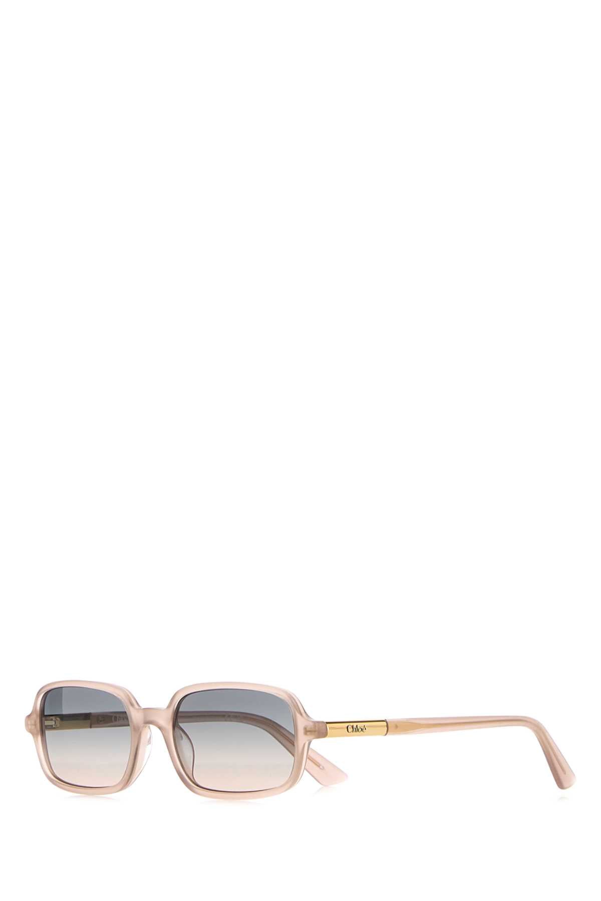 Chloé Ch0363s005 Oversized Acetate Frame Sunglasses — Beige Exterior