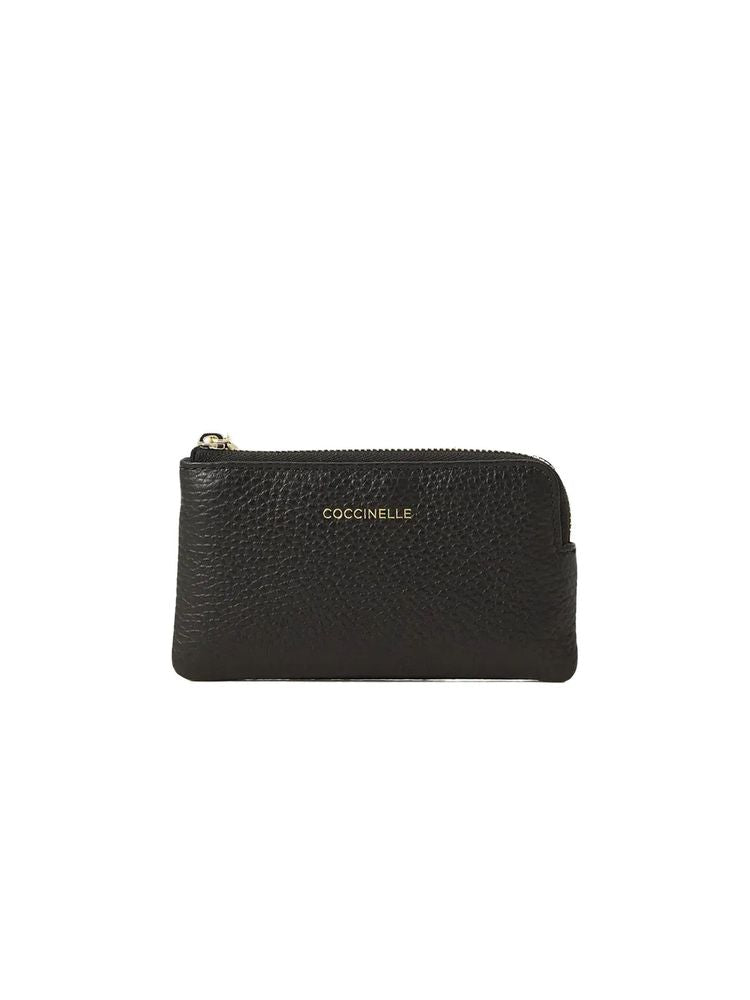 Coccinelle Coin Purse — Black Cowhide Purses