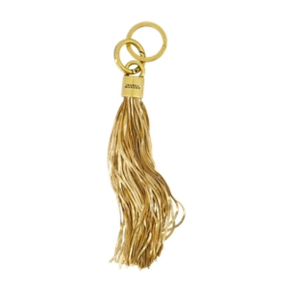 Isabel Marant Metal Tassel Charm Key Case — Gold Keychains