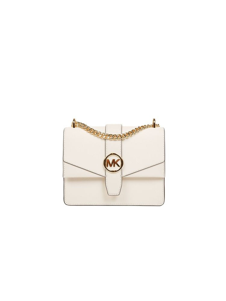 Michael Kors Crossbody Bag — White Leather