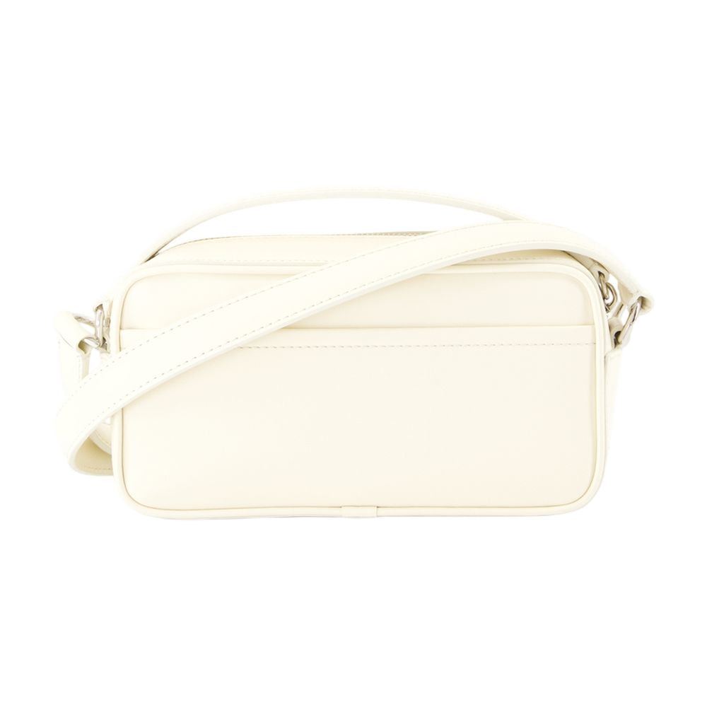 Jacquemus Smooth Leather Crossbody Bag — White