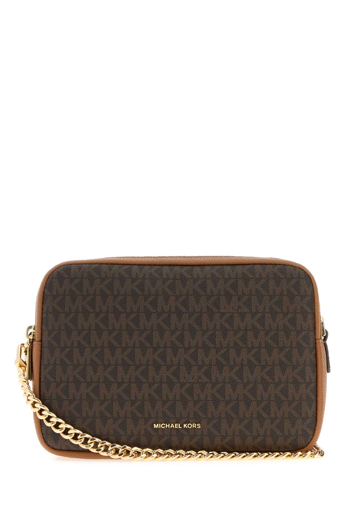 Michael By Kors Dblzp Crossbody Bag — Brown