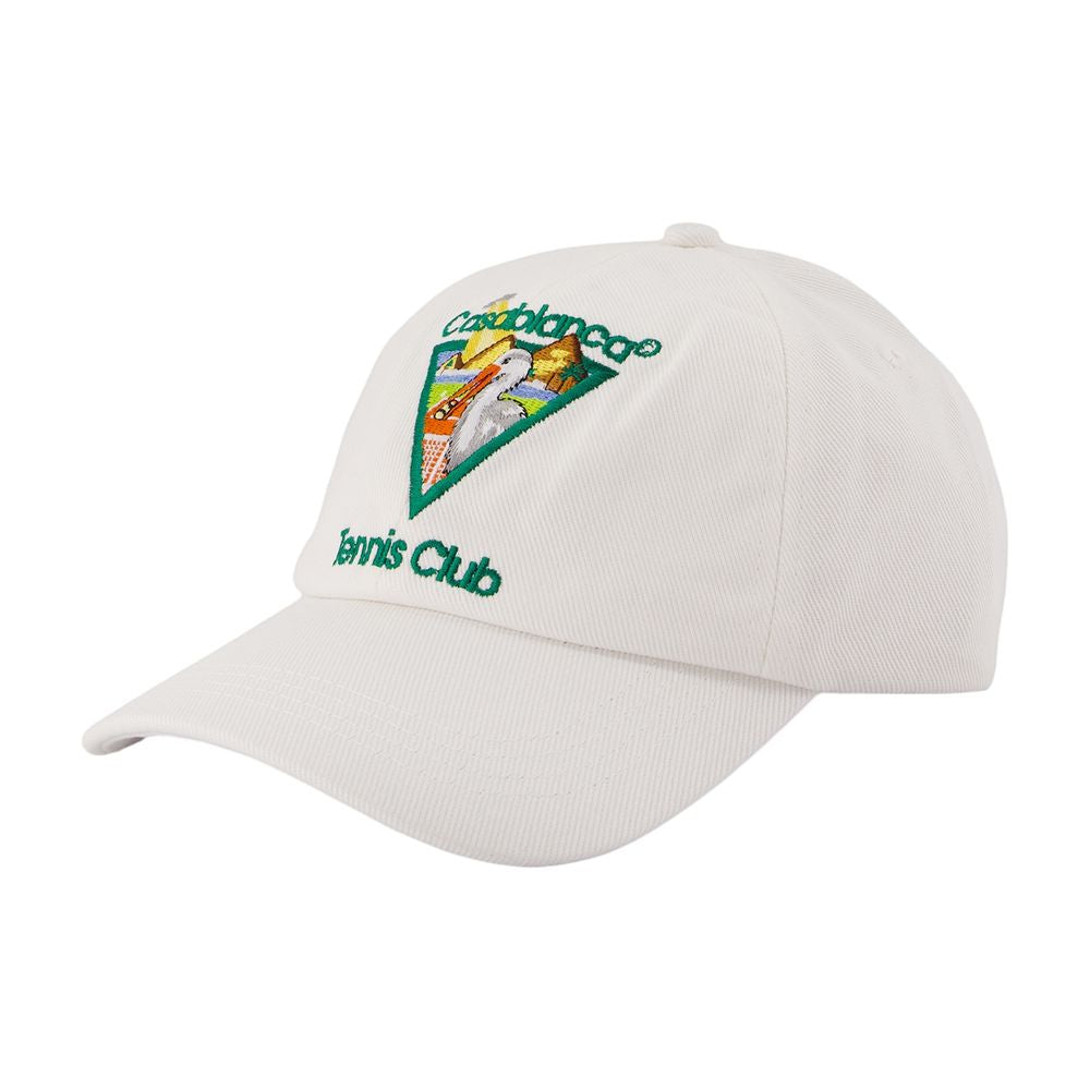 Casablanca A-Hat-002-05 Baseball Cap — White Cotton Caps