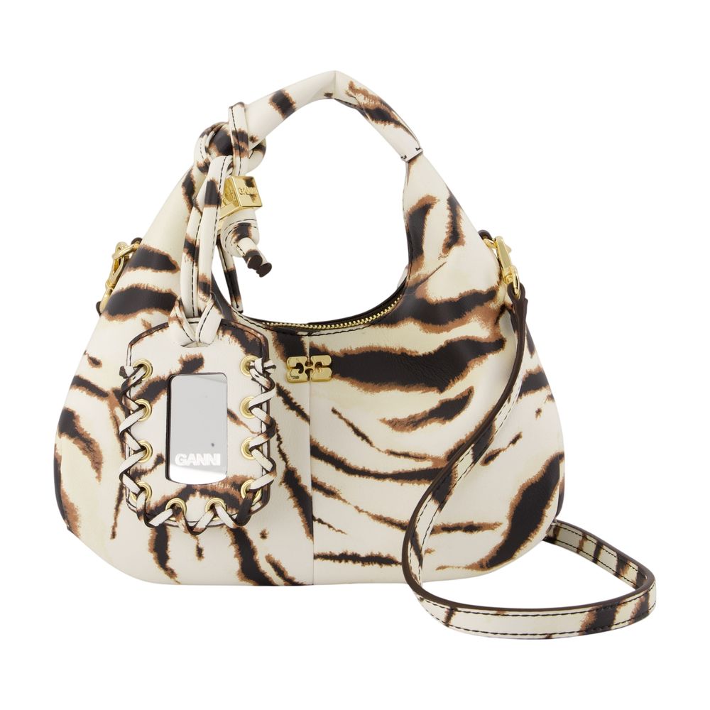 Ganni Mini Bag — White Synthetic