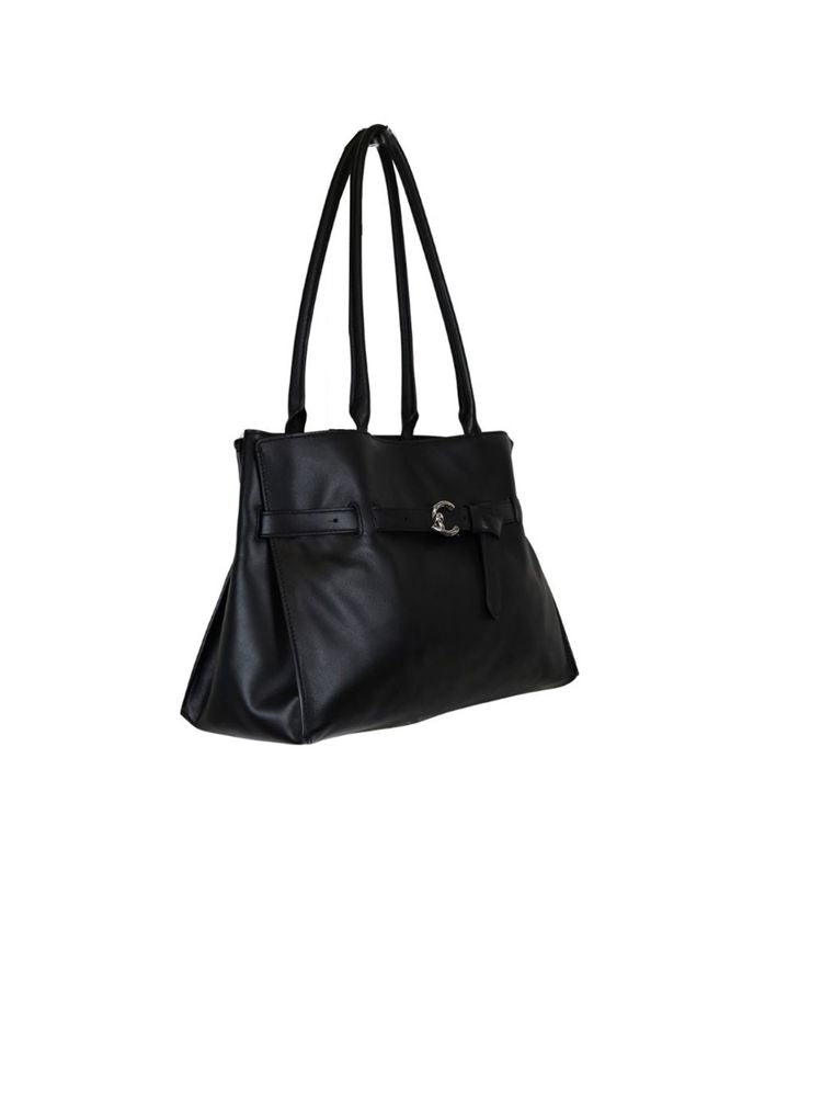 Coccinelle Bovine Leather Shoulder Bag — Black
