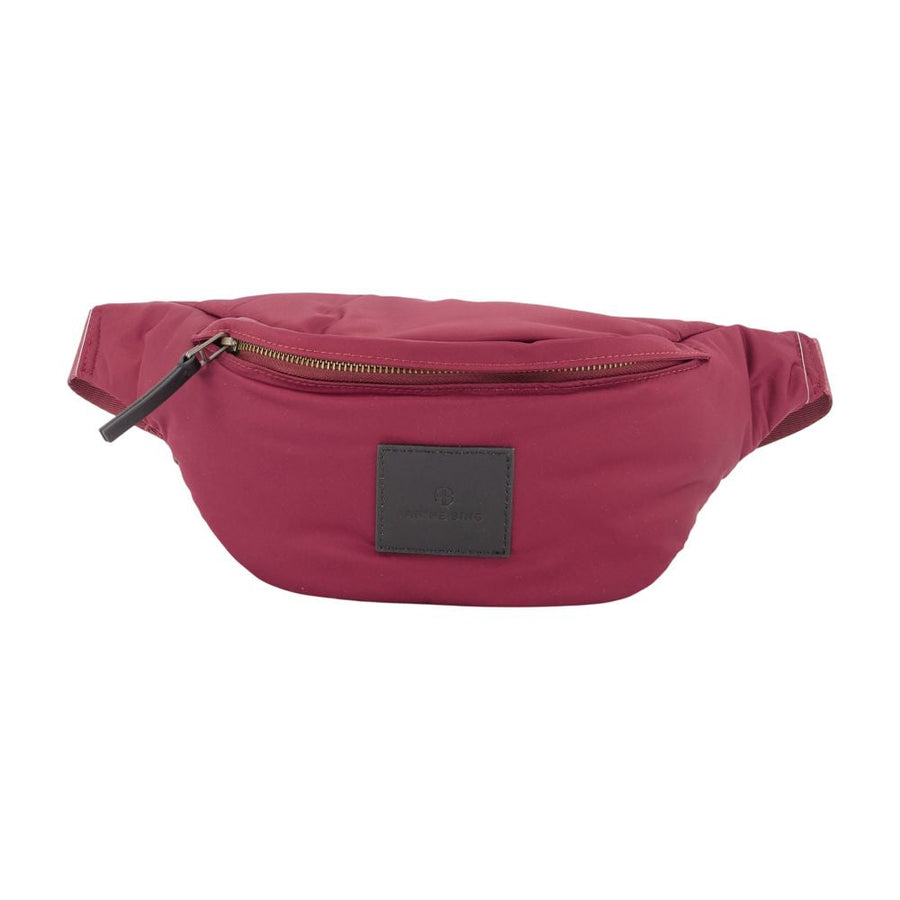 Anine Bing Leon Belt Bag — Burgundy Nylon