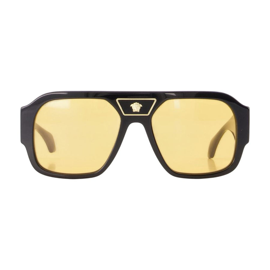 Versace 0ve4508u Acetate Logo Sunglasses — Black