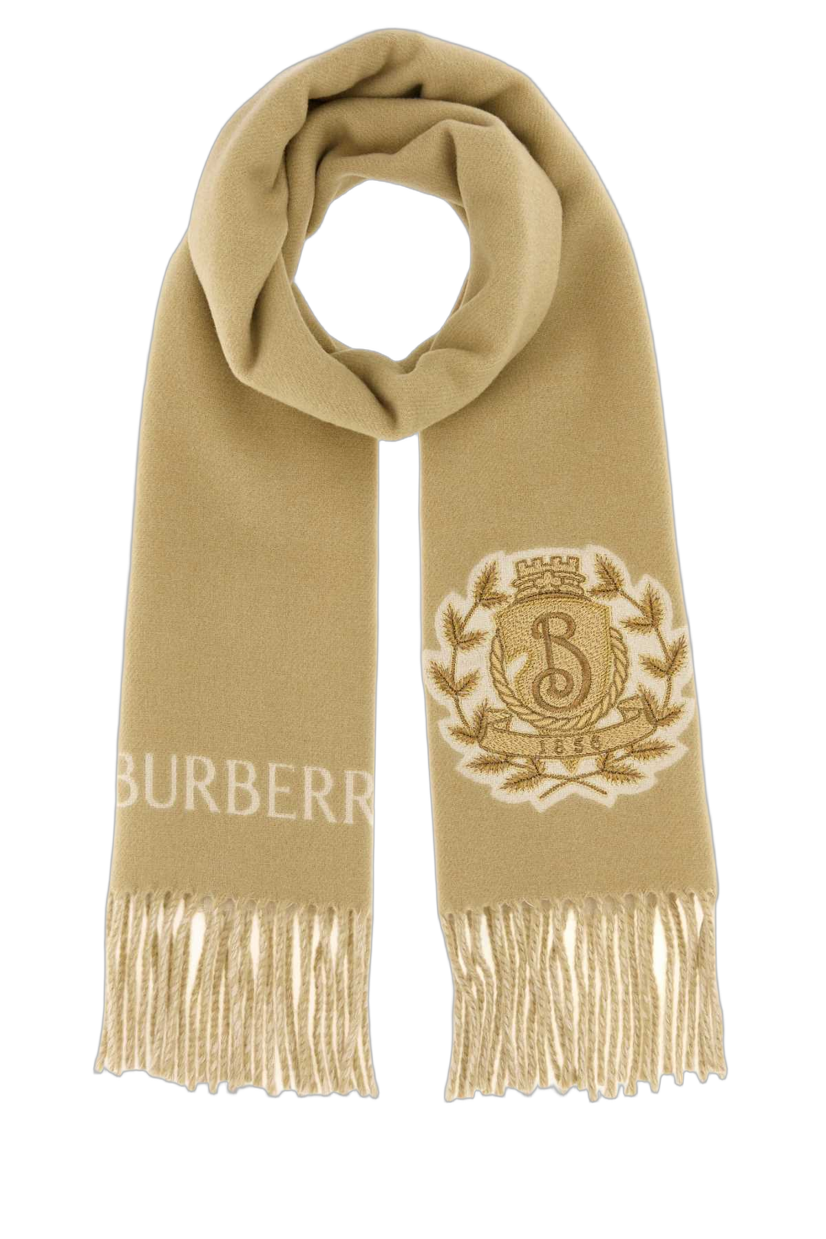 Burberry Cashmere Scarf — Beige Exterior: Scarfs