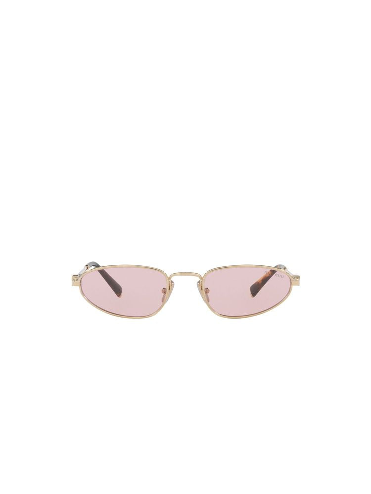 Miu Miu A52s Metal Frame Sunglasses — Pink