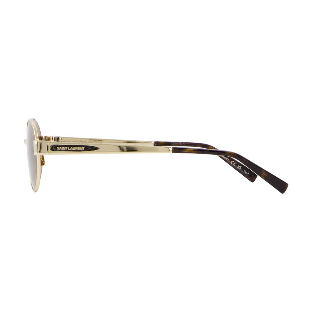 Saint Laurent Sl Sunglasses — Gold Metal