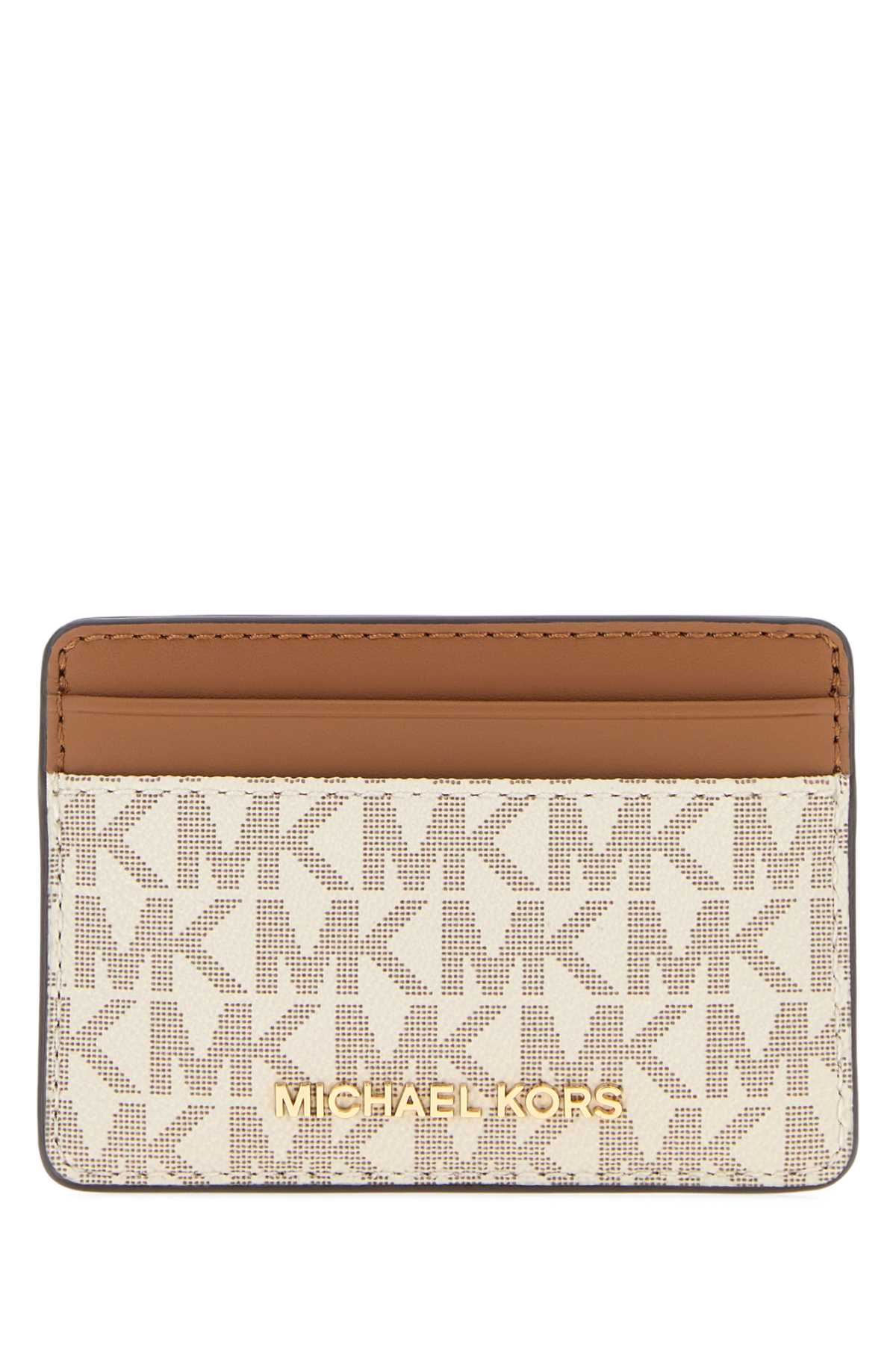Michael By Kors Holder Card Case — Beige Wallet