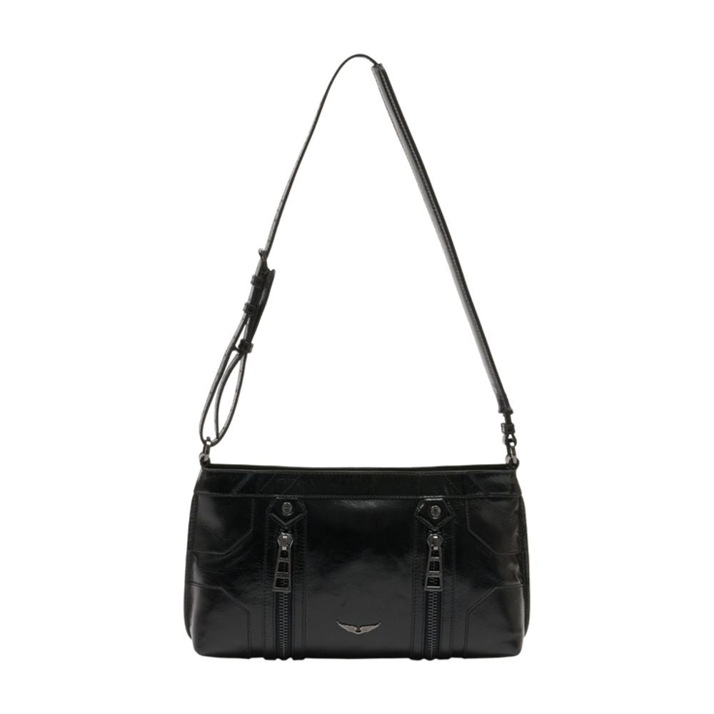 Zadig & Voltaire Sunny Moody Crossbody Bag — Black Calfskin