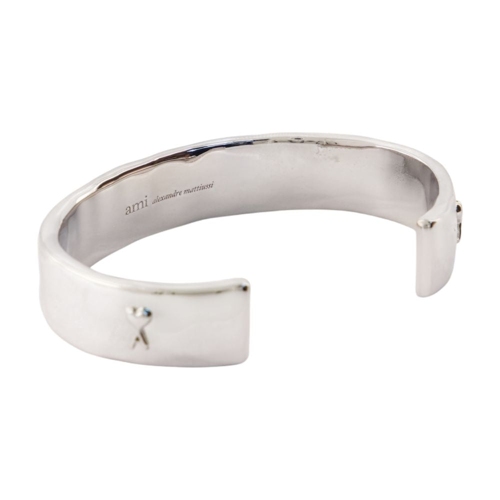 Ami Paris Hammered Metal Bracelet — Silver Bracelets