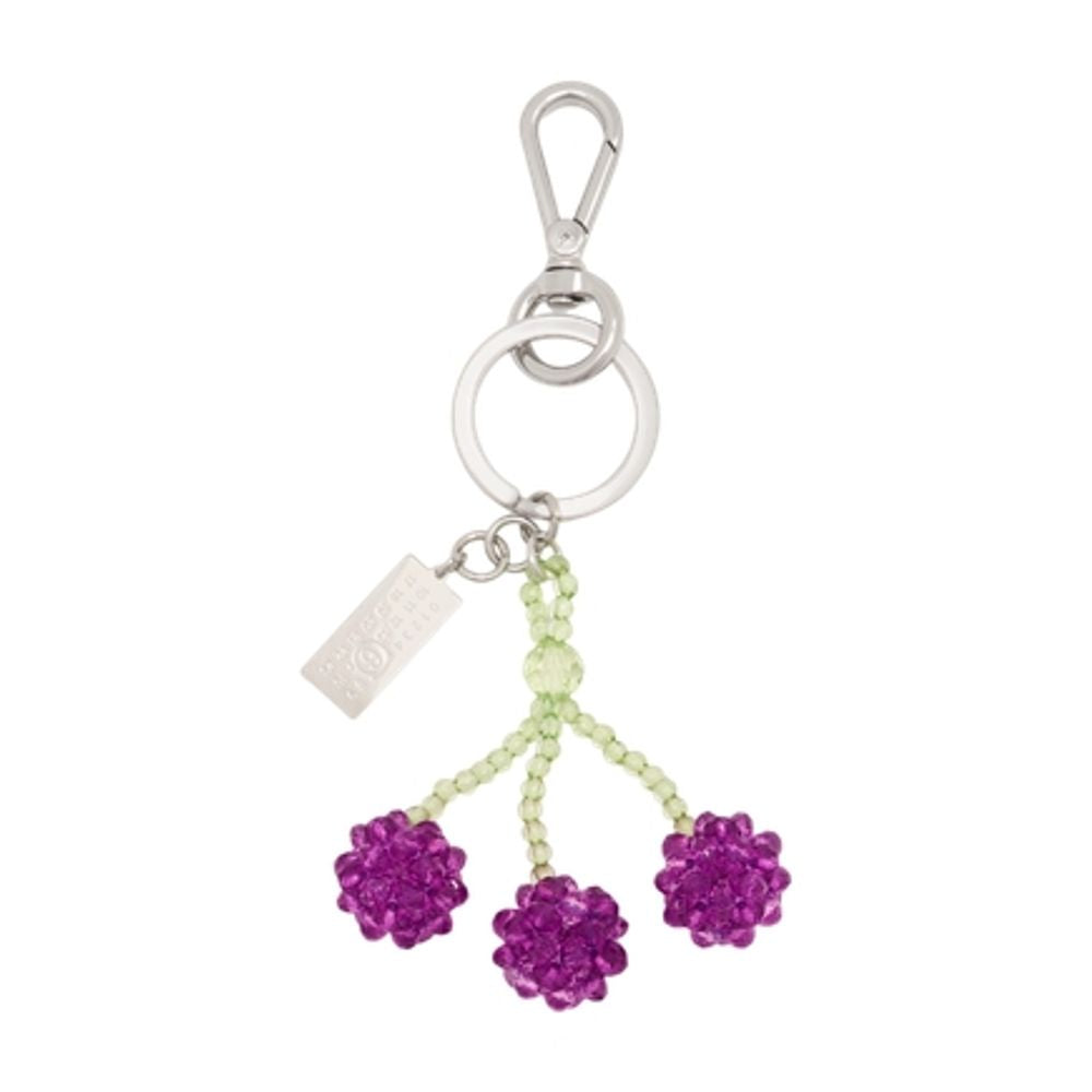 Cherries Keychain - Mm6 Maison Margiela Plastic Purple Accessories Keychains /