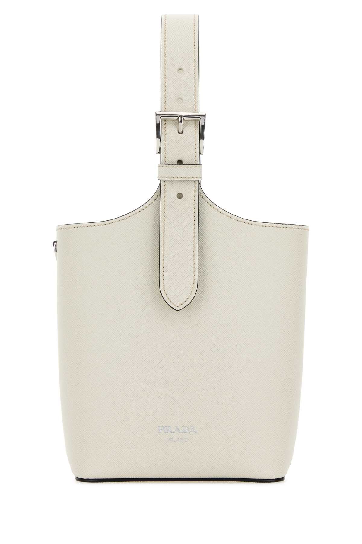 Prada Saffiano Leather Shoulder Bag — White