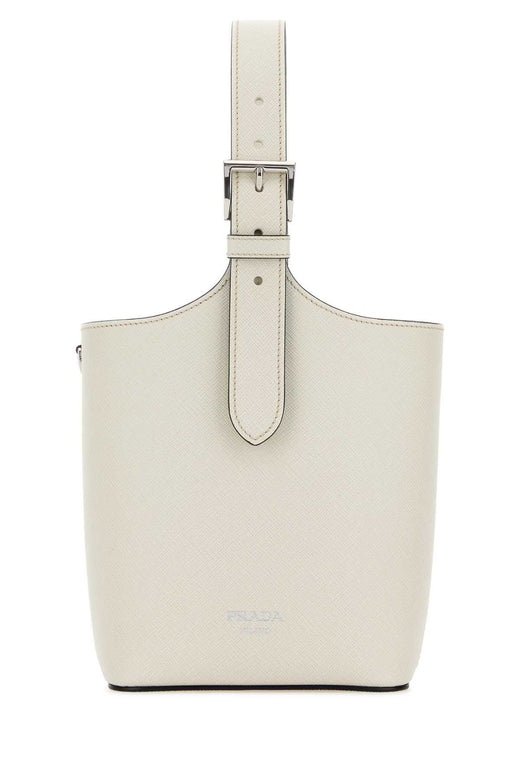 Prada Saffiano Leather Shoulder Bag — White