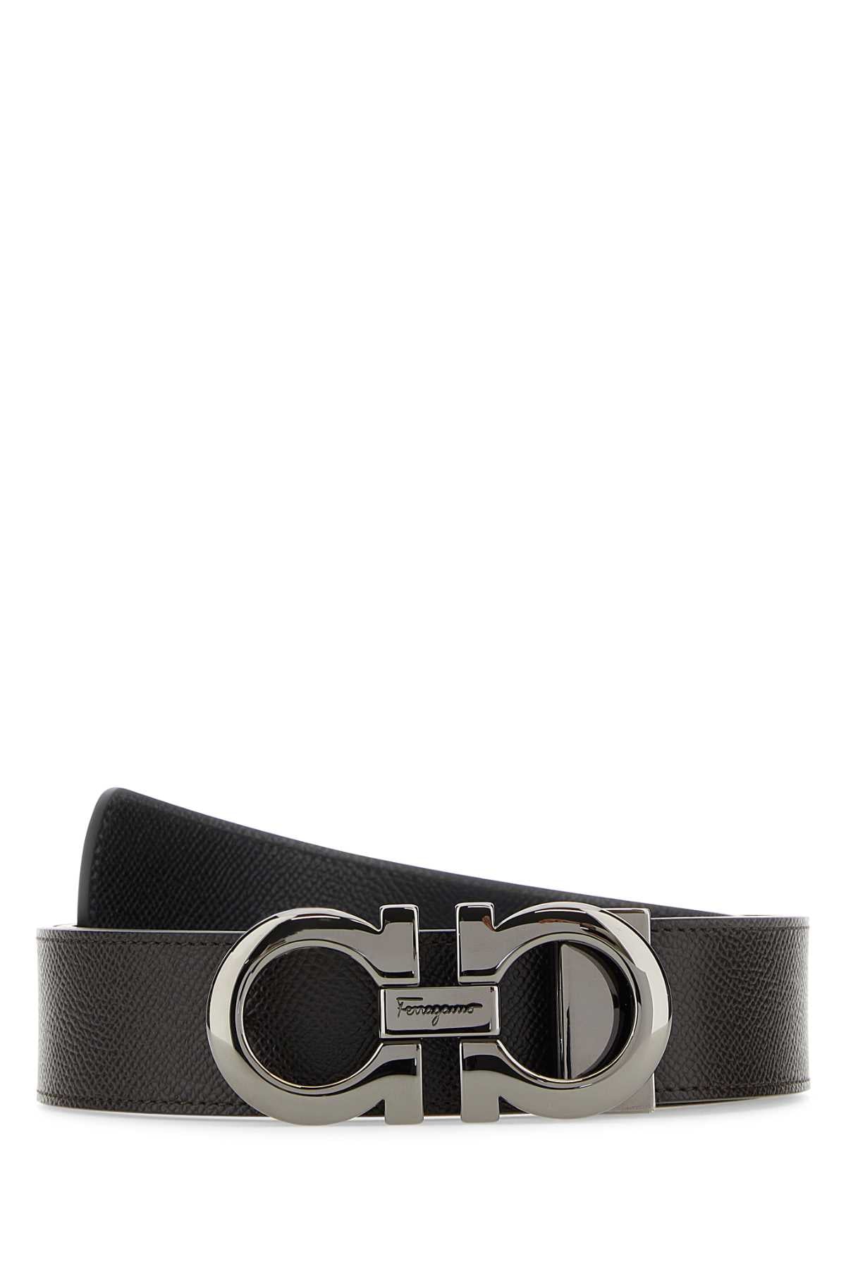 Ferragamo Adjus Belt — Brown Calf
