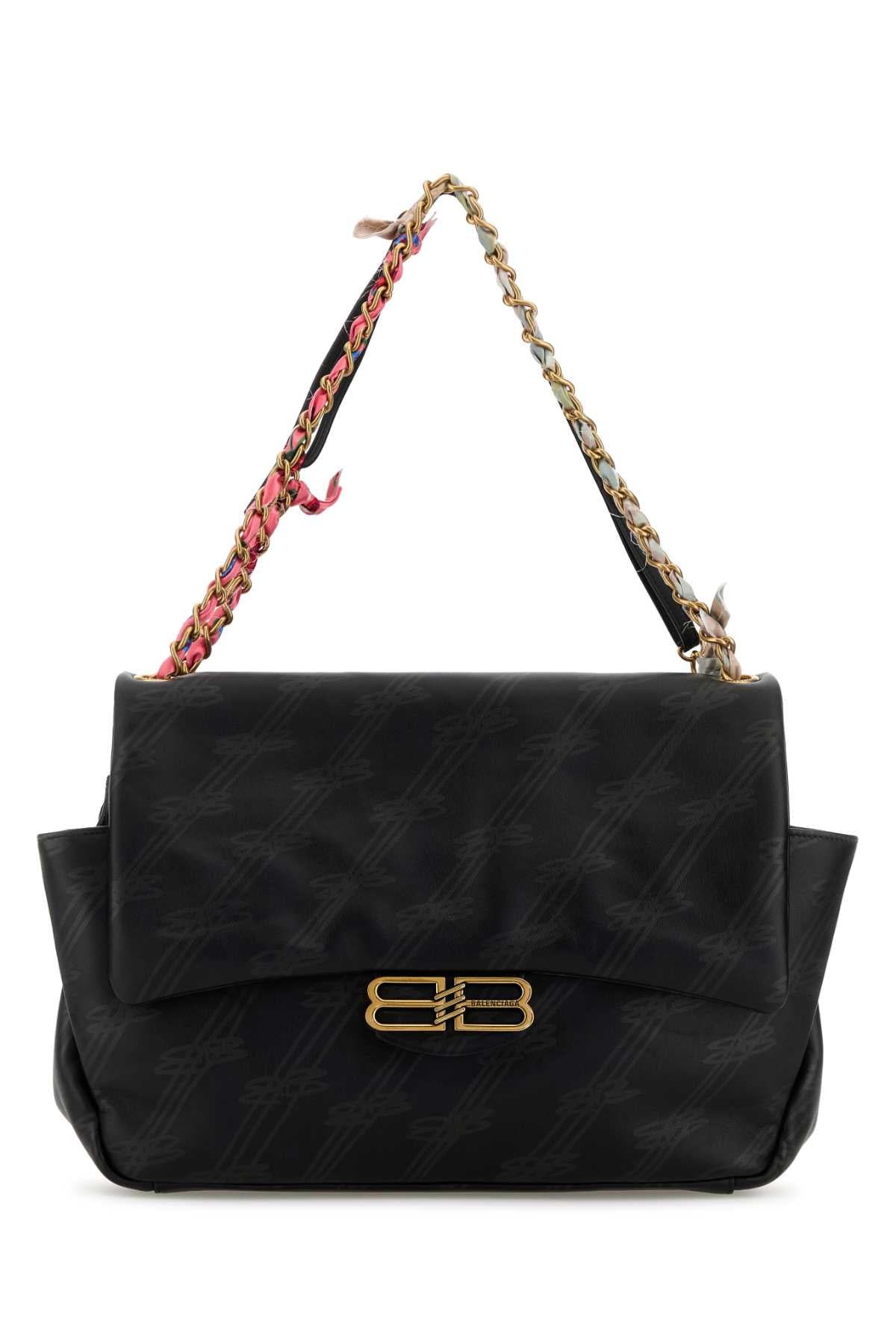 Balenciaga Darling Chain Shoulder Bag — Black