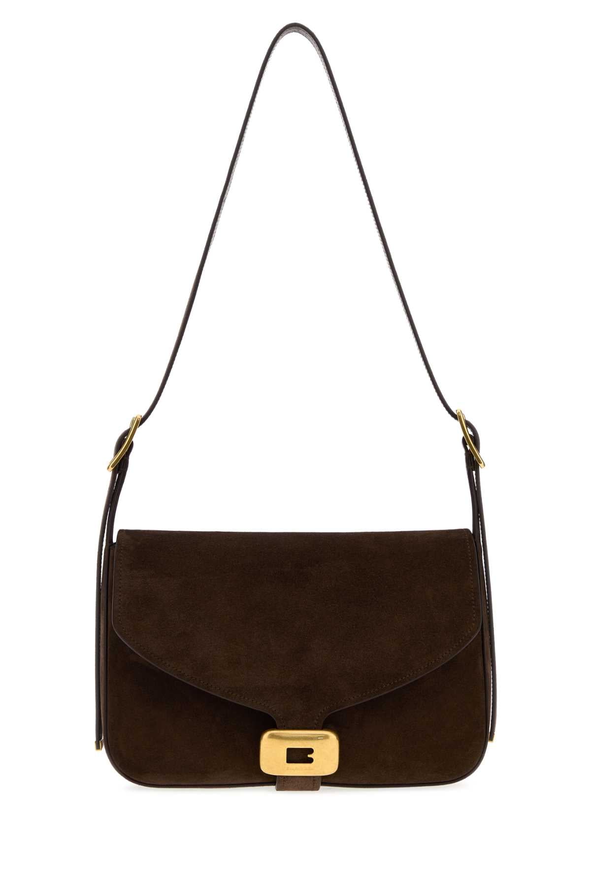 Balenciaga Clicca Shoulder Bag — Brown