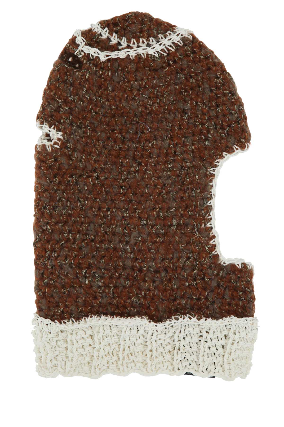 Vitelli Cuffia Regenerated Yarns Balaclava — Brown Winter Hats