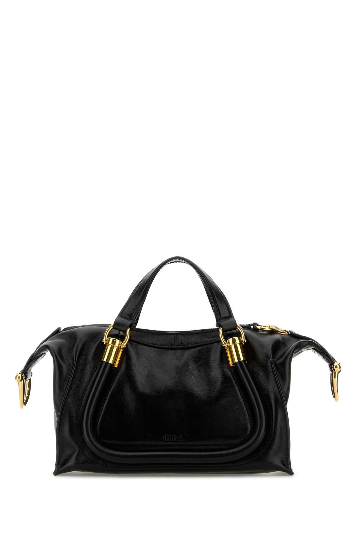 Chloé Paraty 24 Top Handle Bag — Black