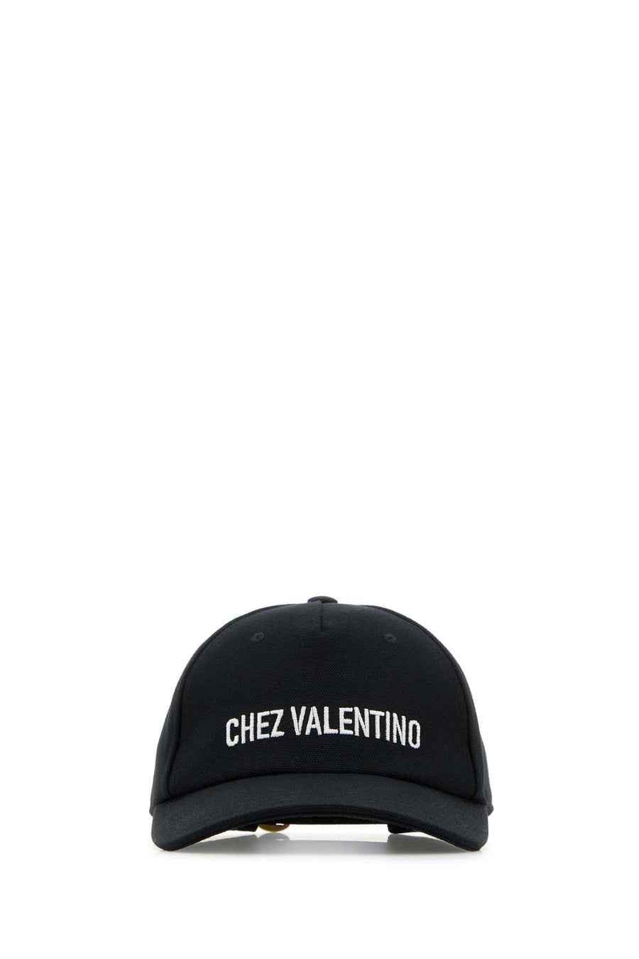 Valentino Garavani Baseball Cap — Black Cotton Caps