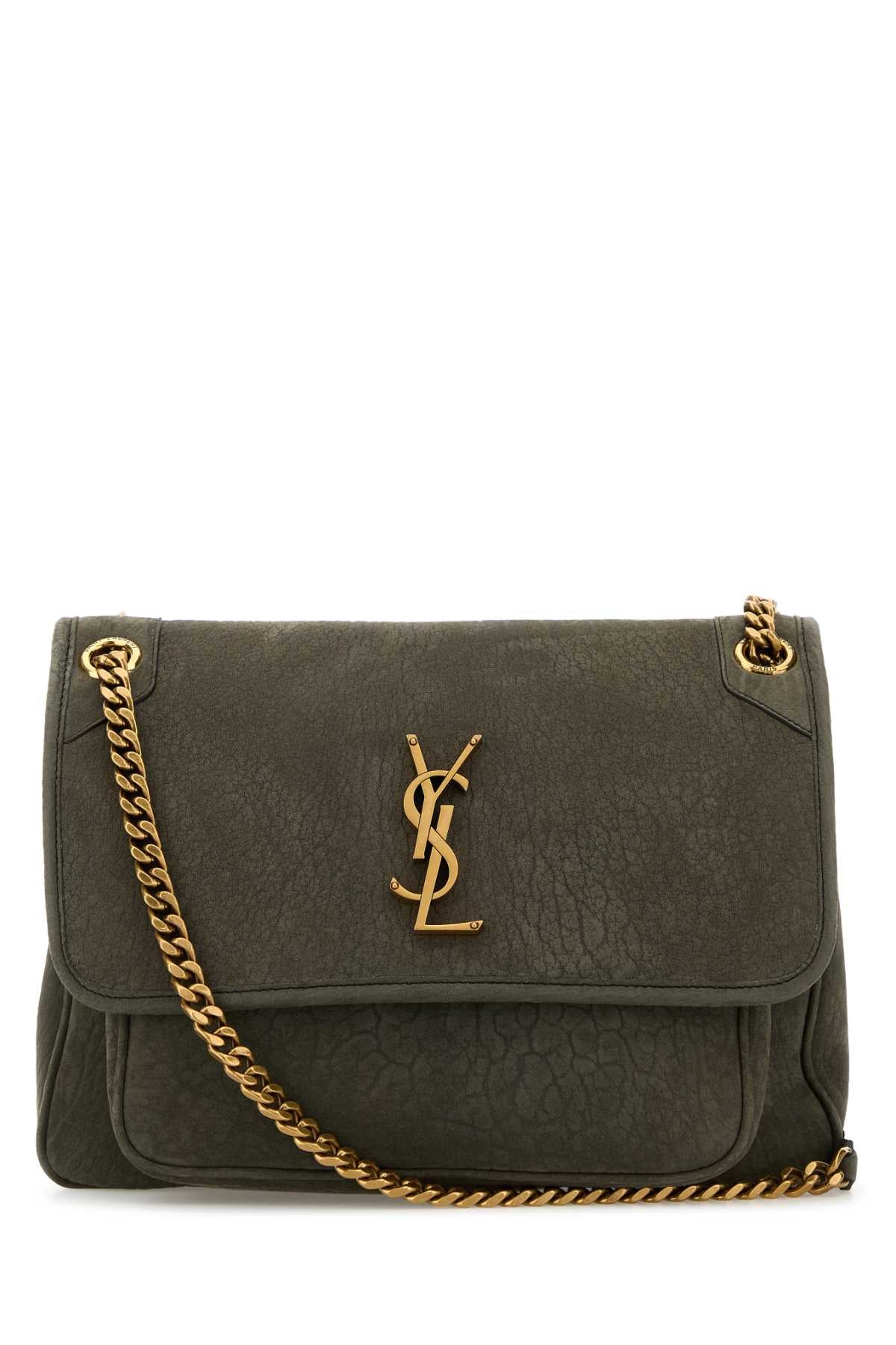 Saint Laurent Niki Shoulder Bag — Gray
