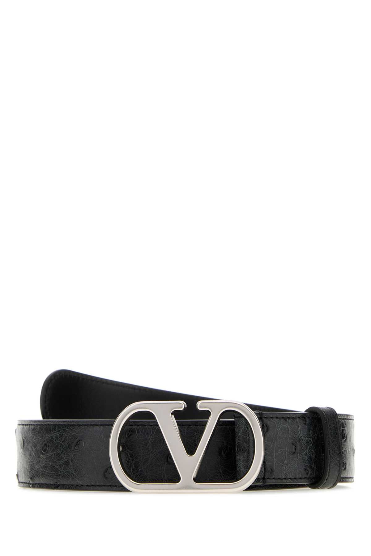 Valentino Garavani Vlogo Belt — Black
