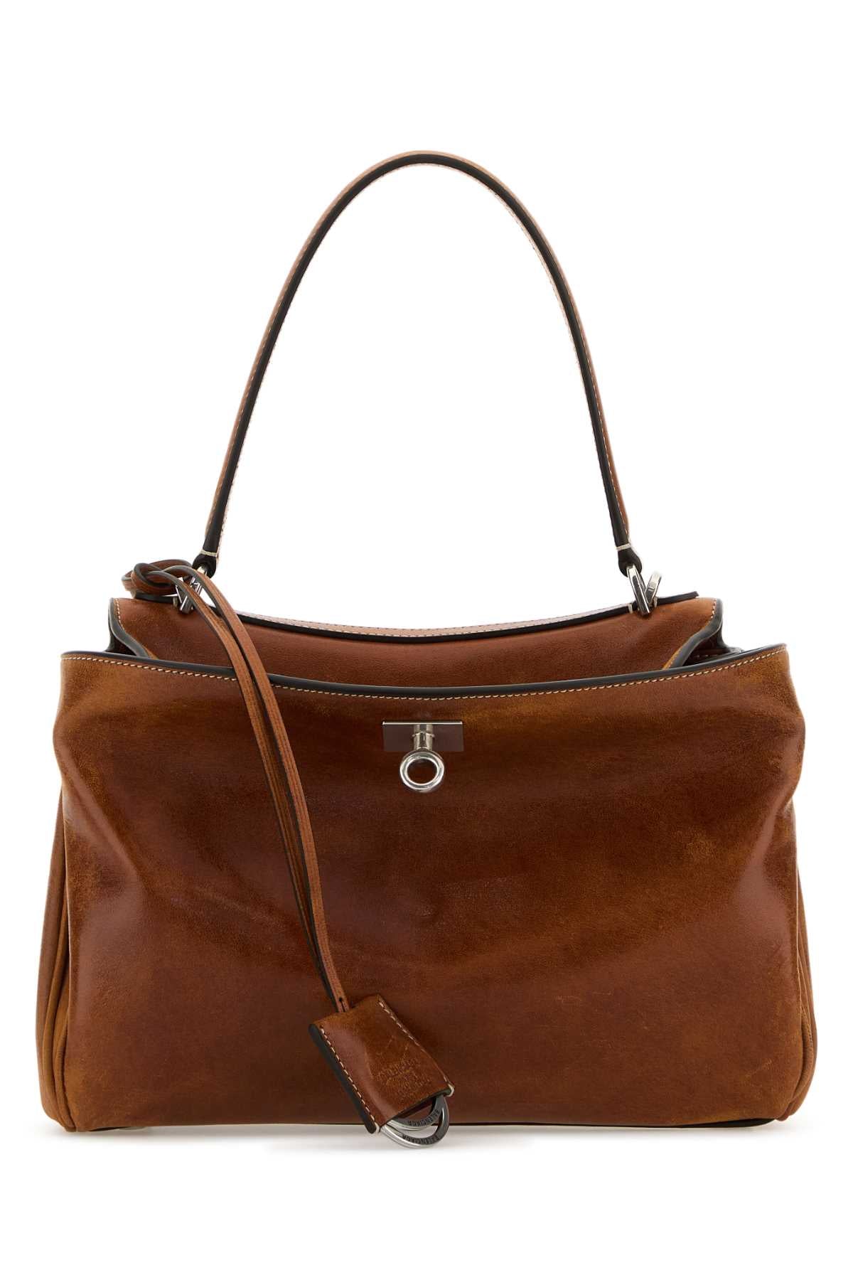 Balenciaga Handle Top Bag — Brown