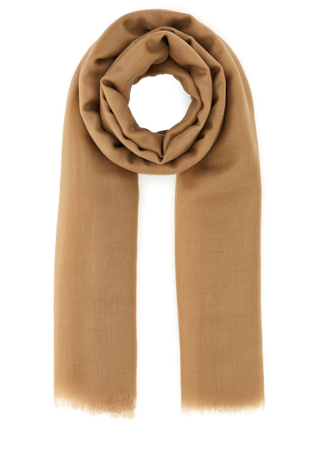 Ferragamo Cashmere Scarf — Beige Exterior: Cachemire Scarfs