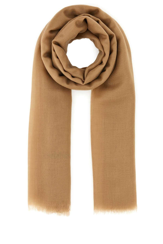 Ferragamo Cashmere Scarf — Beige Exterior: Cachemire Scarfs
