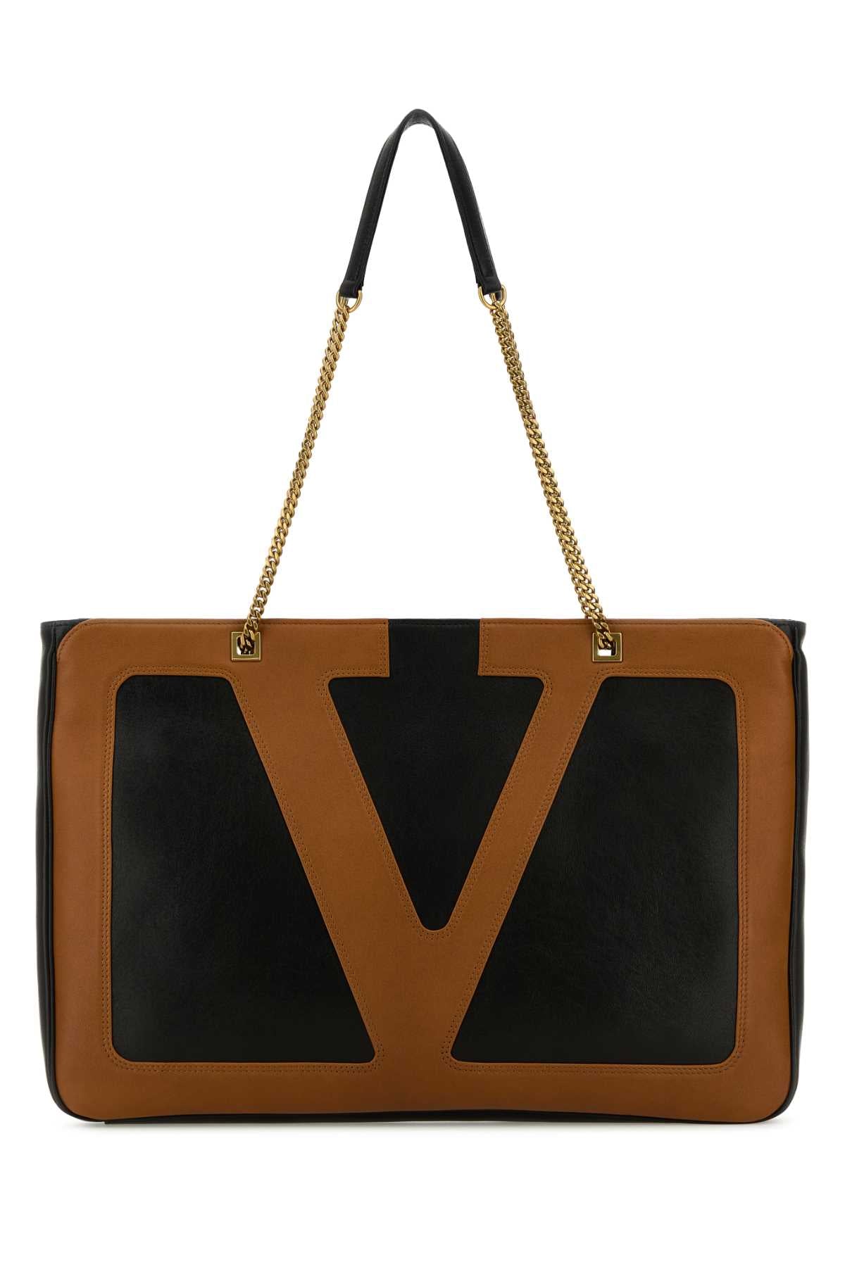 Valentino Garavani Tote Shoulder Bag — Black