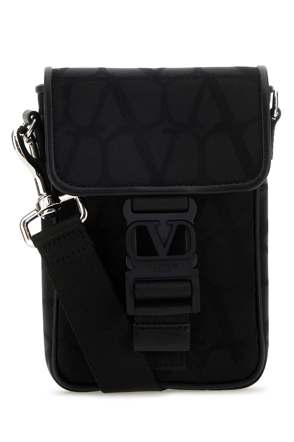 Valentino Garavani Toile Iconographe Card Case — Black Cases